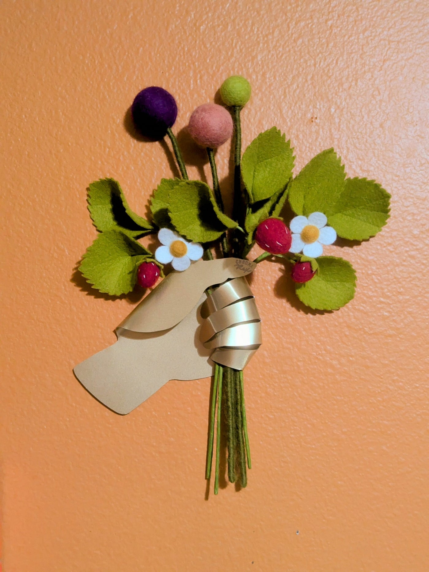 "Hand-Picked" Wall Vase