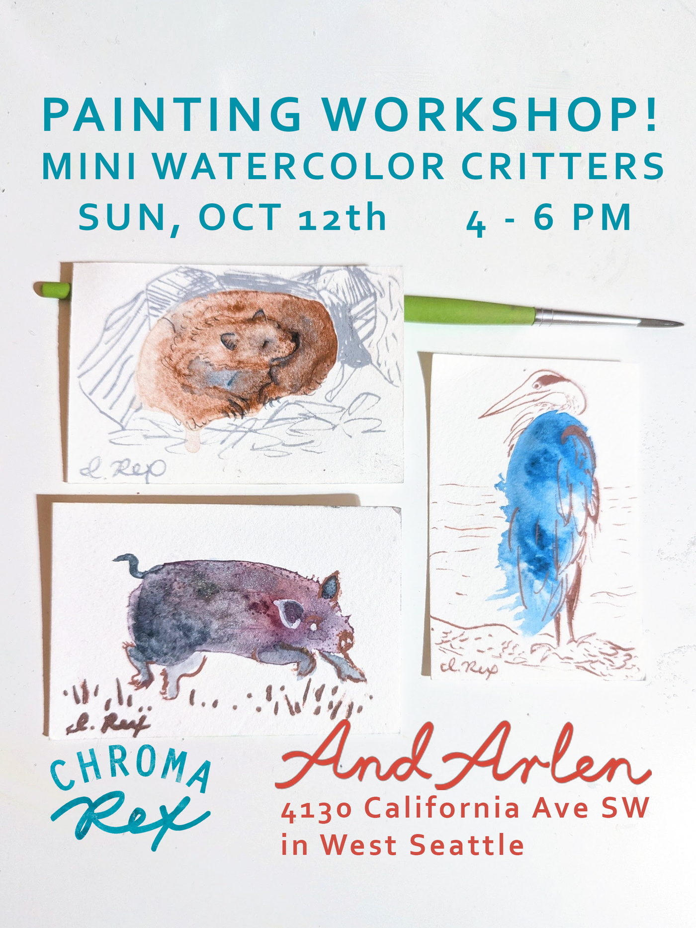 Watercolor Workshop at And Arlen