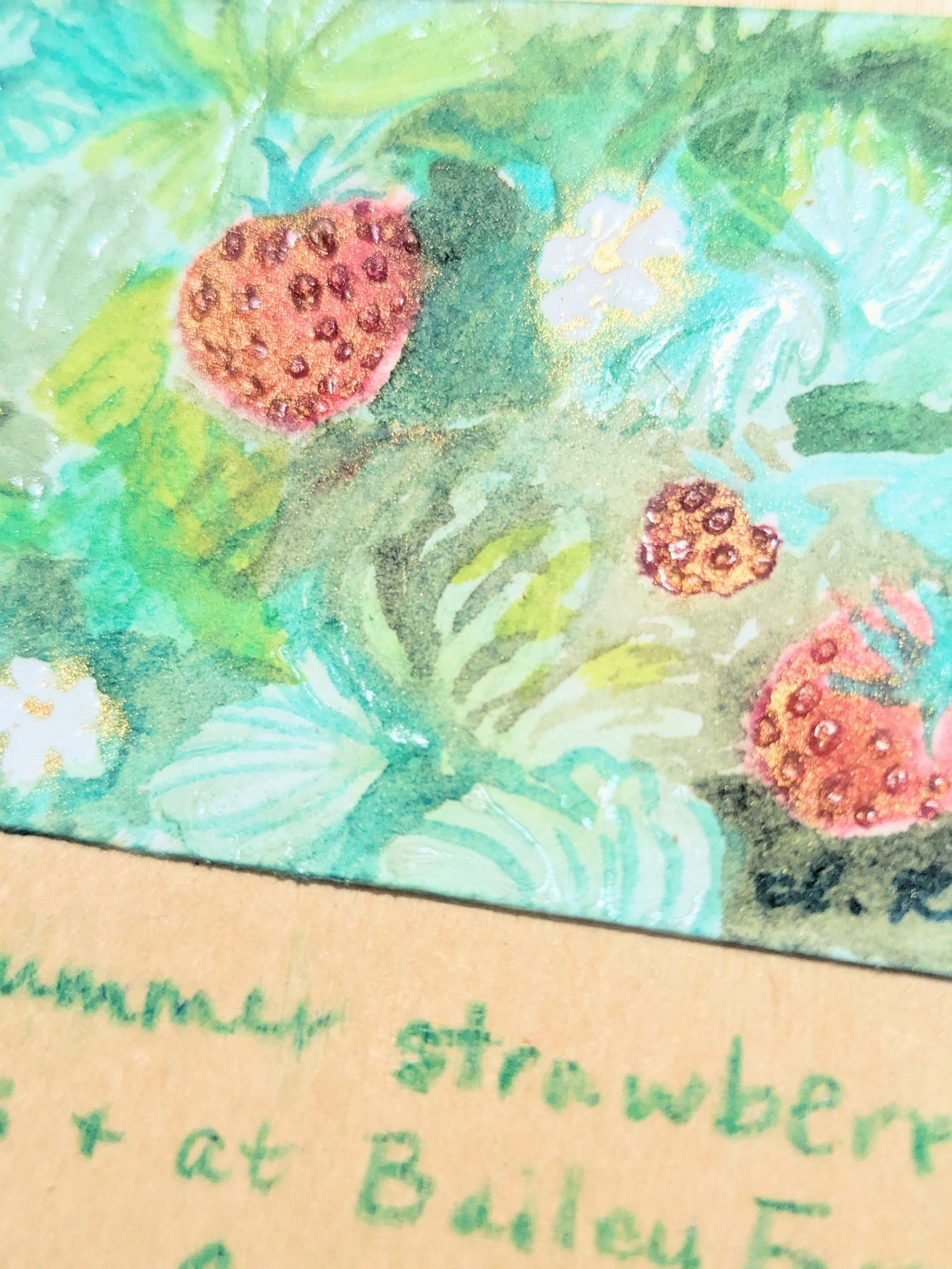 ORIGINAL - "Summer Strawberry Picking"