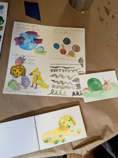 Watercolor Workshop at And Arlen