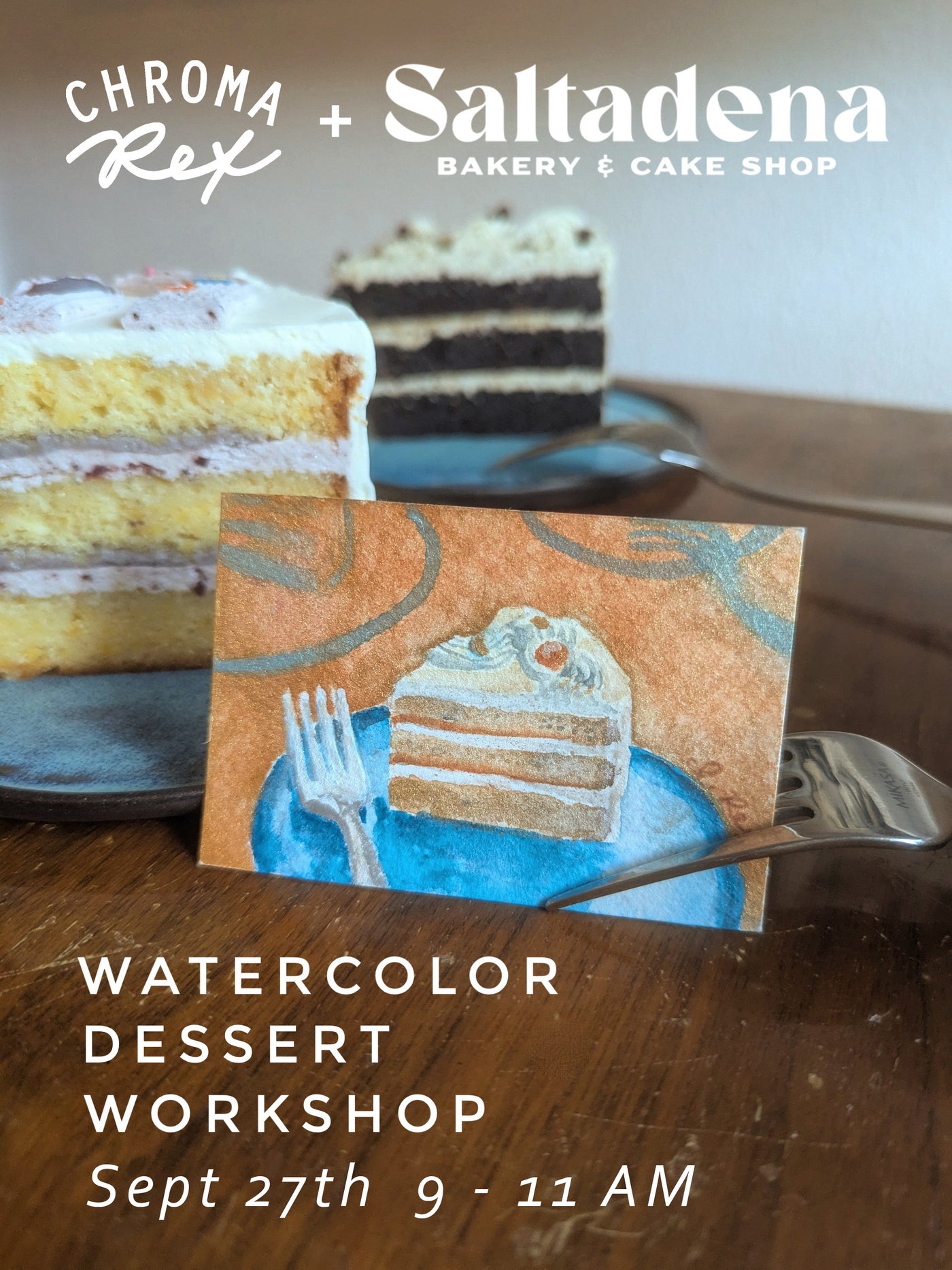 Watercolor Workshop at Saltadena Bakery